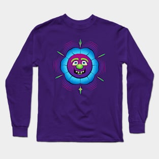 WyldFlower Comic Character Radiates Good Vibes Long Sleeve T-Shirt